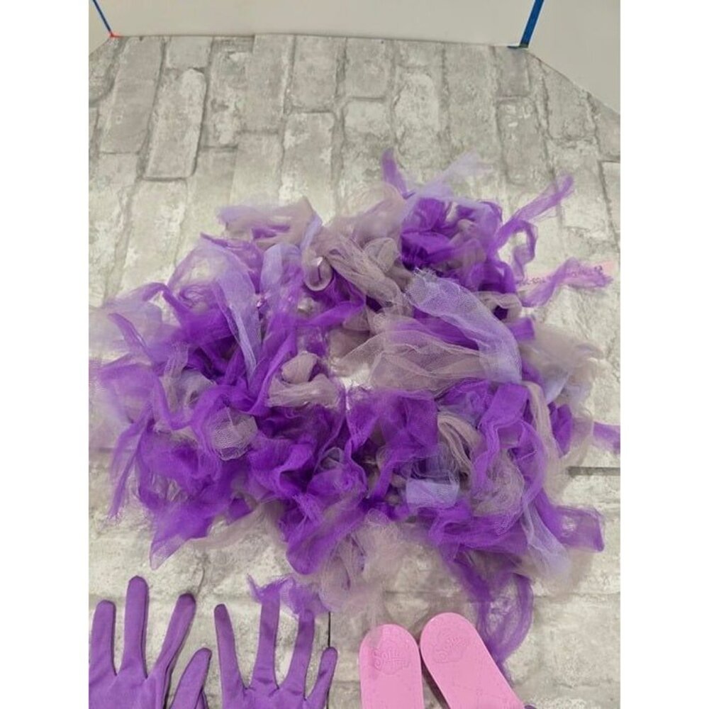 Girls Toddler Pretend Play Dress Up Set‎ Purple Hues Tutu, Tangled Gloves, Heels - Picture 2 of 8